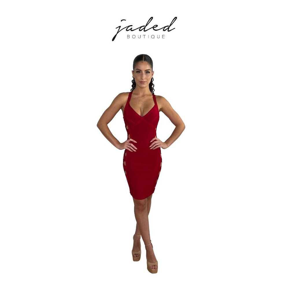 Red Criss Cross Dress